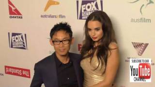 James Wan and Ingrid Bisu at the Australians In Film's 5th Annual Awards Gala at NeueHouse in Hollyw