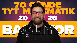 70 Günde Tyt Matematik-2026 Başlıyor Yol Haritası