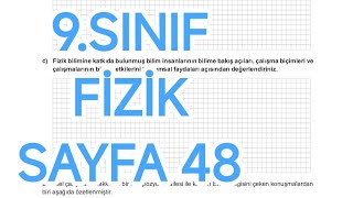 9.Sinif Fi̇zi̇k Ders Ki̇tabi Sayfa 48 Cevaplari