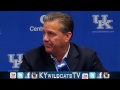 Kentucky Wildcats TV: Coach Calipari Media Day 2014