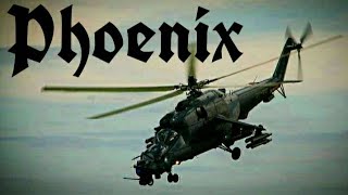 Mil Mi-35 Phoenix Attack Helicopter In Action