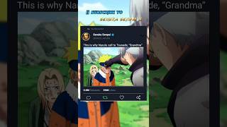 This Is Why Naruto Call To Tsunade, Grandma