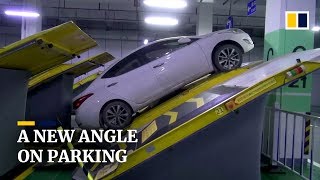 Incline Parking In China Aims To Save Space For More Cars
