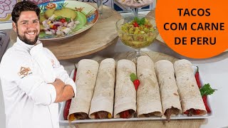 Guga Rossi ensina a fazer tacos com carne de Peru na TV Aparecida