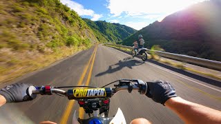 Abandoned New Zealand Highway On A Pitbike Raw Sound 4K