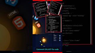 Code Galaxy Interactive 3D Orbit With Real Html, Css, Js & React Planets Responsive Ui Design