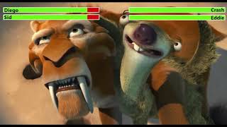 Diego & Sid Vs. Crash & Eddie With Healthbars
