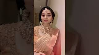 Vidya Pradeep Cute Actress Saree Kiss Reels