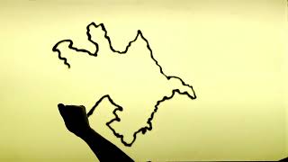 Azerbaijan Outline Map Sand Art Video, National Anthem Of Azerbaijan