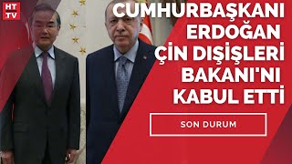 Çin Dışişleri Bakanı Ankarada, Hurbaşkanı Erdoğan Ile Görüştü