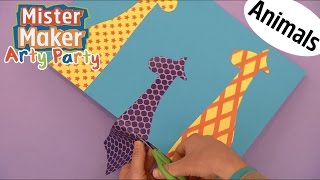 How To Make Colour Animal Shapes Arty Party Mister Maker