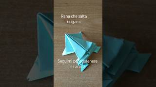 Rana Origami Che Salta