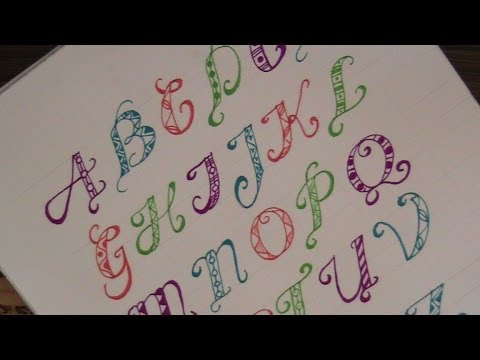write cursive fancy letters - how to write fancy letters with pattern