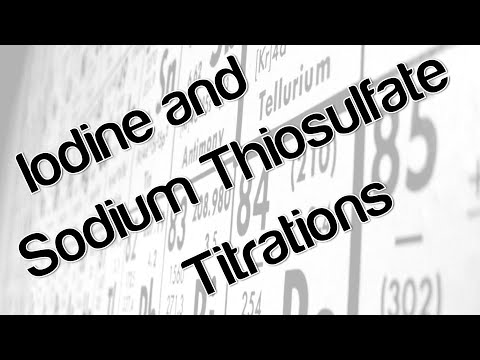 sodium iodine titration