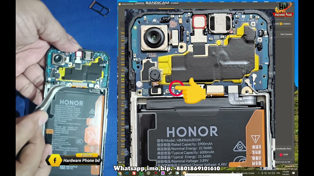 Honor x7c || Frp Bypass Unlock Tool By || hardware phone Honor x7c || Frp Bypass Unlock Tool By || hardware phone
