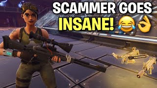 Rich scammer loses entire inventory! ?? (Scammer Get Scammed) Fortnite Save The World