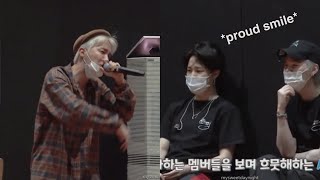 BTS reacting to J-Hope rapping “Daechwita” verse (Sowoozoo DVD)
