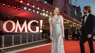 Omg Emma Stone & Dave Mccary On Venice Red Carpet