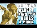 Albert King Style Blues Backing Track in Am