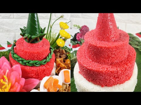 LUXURIOUS COLORS & STURDY STORM-PROOF‼️ JUST ADD THESE 2 INGREDIENTS, RED TUMPENG RICE RECIPE FOR...