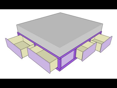 20 Platform Bed Storage Drawer Final Video Part 2