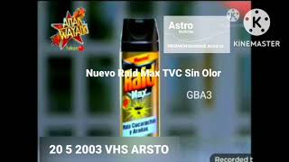 Raid Max Tvc Argentina Latinoamérica Kinemaster Astro Noticias 2003 Vhs