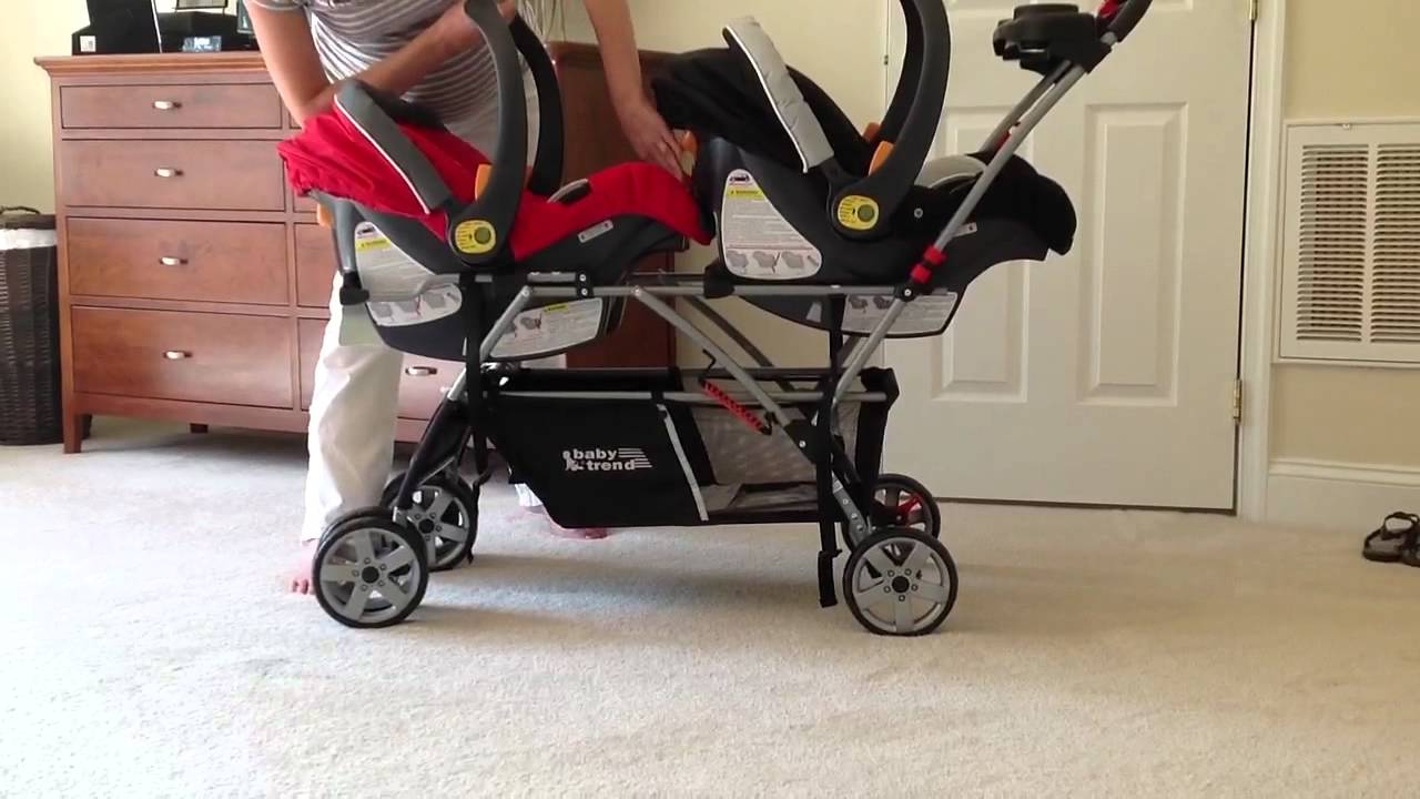Double Snap and Go with Chicco KeyFit30 car seats - not com - YouTube