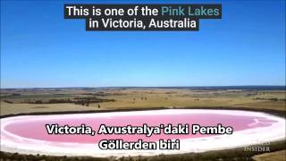 Avustralya'daki bu göl her yağmur yağdığında pembeye dönüyor
