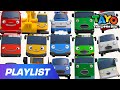 [Playlist] Dance Party for Cars | Learn Colors Song  | The Brave Cars | Tayo and Friends