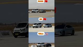 Tesla Vs Xiaomi Vs Nio Auto Brake Test