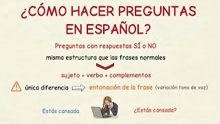 Aprender Español: Clase En Directo Sobre Cómo Hacer Preguntas