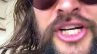 Jason Momoa Trying To Scare James At The Airport
