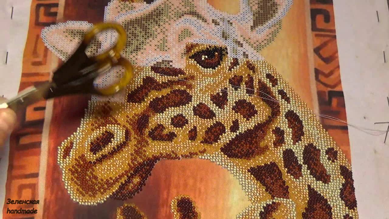 Вышивка бисером жирафа Вышивка бисером жирафа