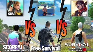 Scarfall Vs Free Survival Fire Battleground Vs Survival Squad Competition | Game