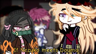 Uppermoons Trio Muzan Reacts To If Nezuko Meets Douma Gcrv Demon Slayer