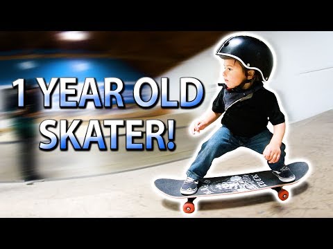 1 YEAR OLD SKATEBOARDER!?