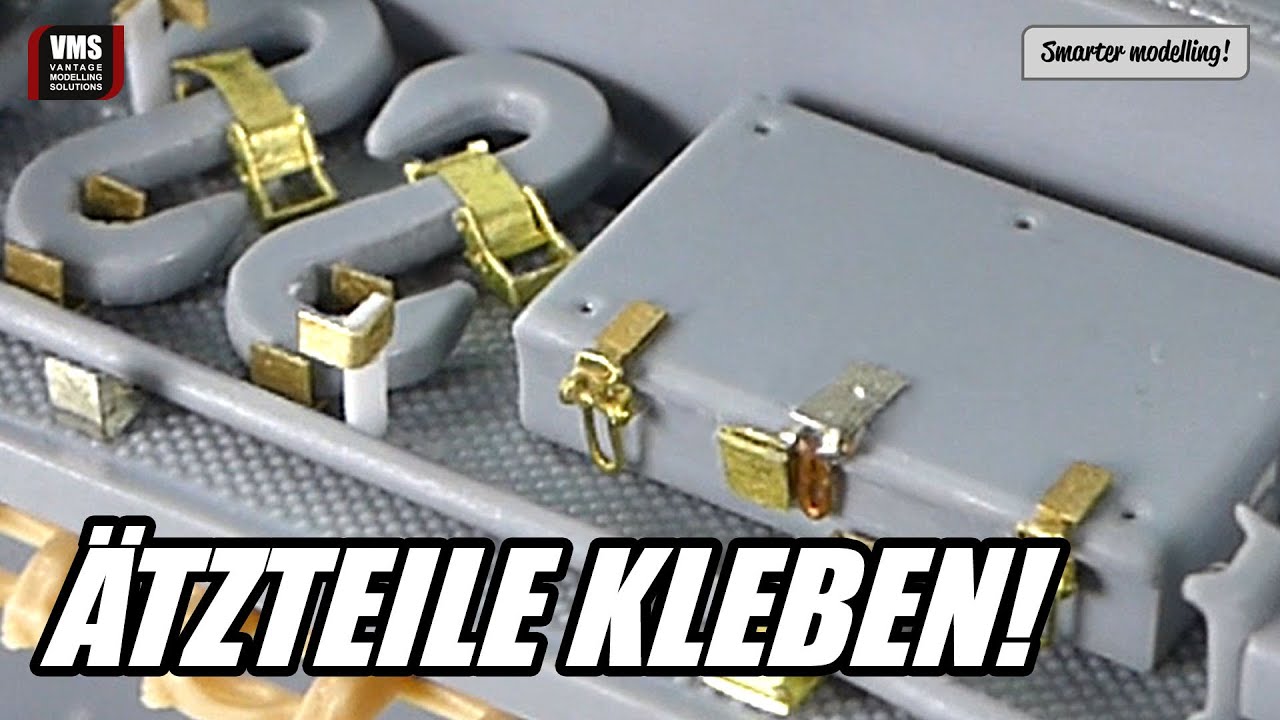 Ätzteile sicher und einfach kleben - VMS Flexy PE Ätzteile Kleber Video-Anleitung
