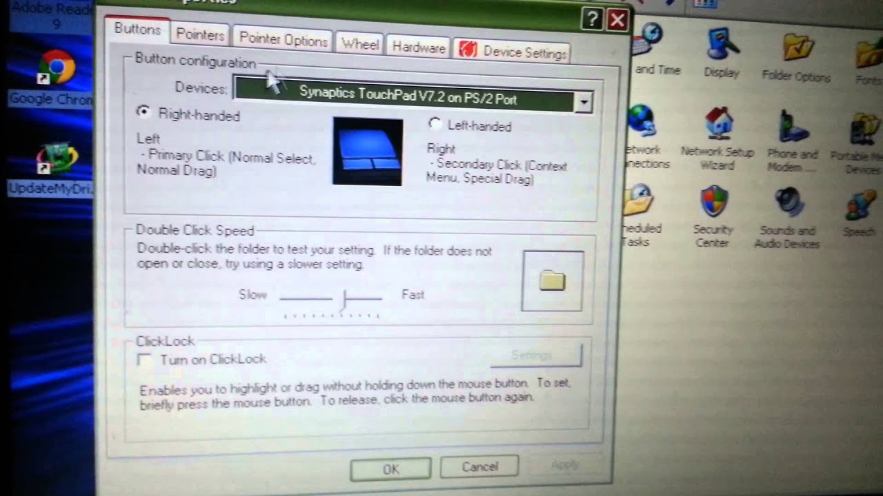 acer mouse pad not working