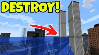 Realistic Tsunami Vs New York Minecraft Gameplay