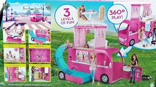 Барби В Доме Мечты Авто-Домик С Кухней, Спальней И Бассейном!  Barbie Pop-Up Camper 2015