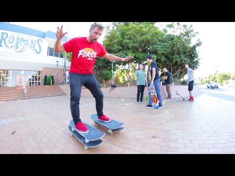 Most Dangerous Way To Ride A Skateboard!