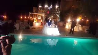MATRIMONIO CON SPETTACOLO SILENZIOSO DI FONTANE E CASCATA
