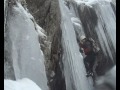 Ice climbing/ mountaineering in the Black Ladders, N Wales.