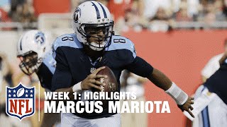 Marcus Mariota Highlights Week 1 Ans Vs. Buccaneers Nfl