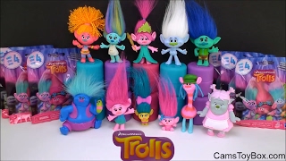 Dreamworks Trolls Complete Collectible Figures Series 4 Blind Bags Surprise Toys Review Fun Poppy