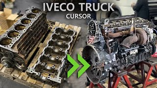 Сборка И Запуск Двигателя. Iveco Cursor 8.  Ремонт Мотора Грузовика