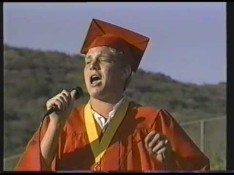 Adam Lambert at Mt Carmel graduation 2000