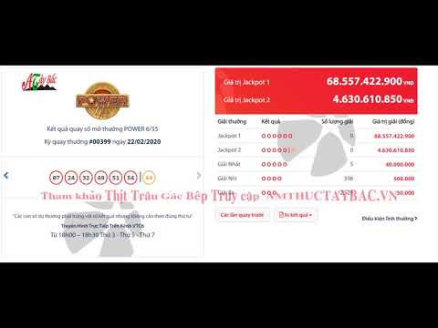 KQ XS Power 6/55 22/2/2020 - Kết quả xổ số Power 6/55 nhanh nhất xổ số tự chọn hôm nay thứ 7