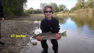 Ohio Steelhead fishing Grand River Oct 2014
