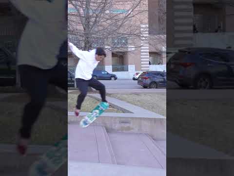 Tall Stairs VS Long Stairs | SKATEBOARDING #Shorts